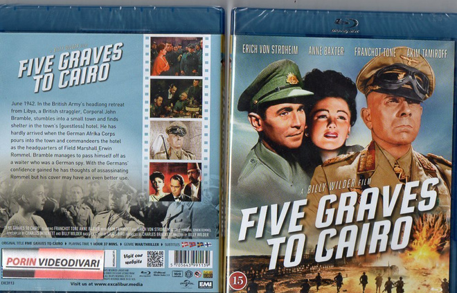 Five Graves To Cairo	(45 116)	UUSI	-FI-		BLU-RAY			1943