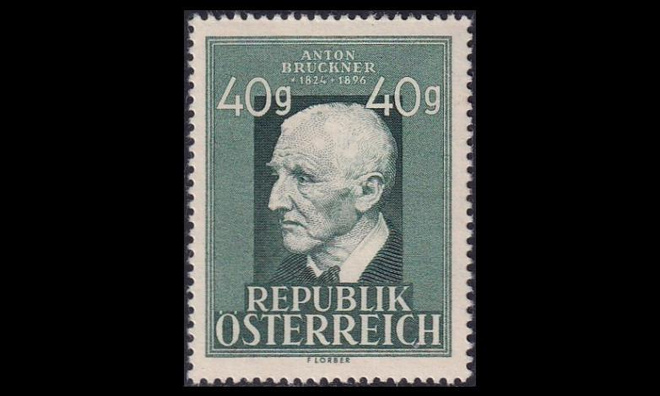 Itävalta 941 ** Säveltäjä Anton Bruckner (1949)