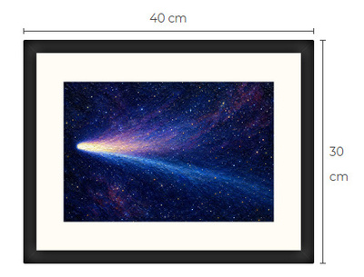Uusi Komeetta avaruus art print 30 cm x 40 cm