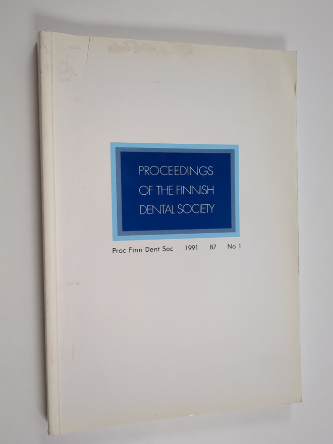 Suomen Hammaslääkäri Seura : Proceedings of the Finnish D...