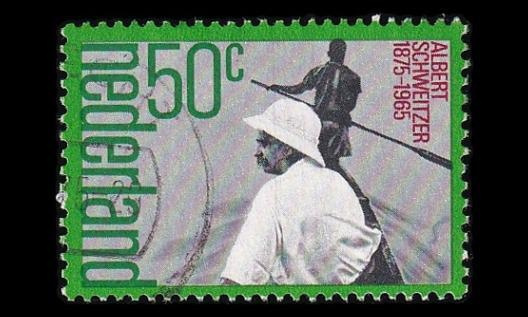Alankomaat 1054 o Nobelvoittaja Albert Schweitzer (1975)