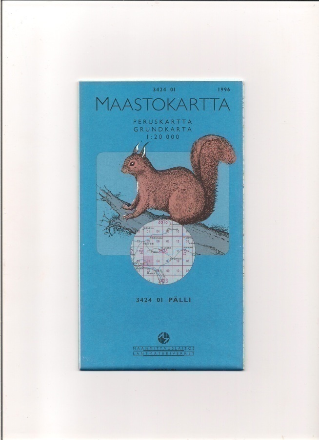 Maastokartta 1:20 000 Pälli