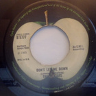 THE BEATLES : GET BACK/DON'T LET ME DOWN : VINYYLI  7" 1969 - pikkukuva 3
