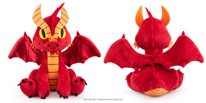 DUNGEONS & DRAGONS RED DRAGON PHUNNY PLUSH	(41 208)	n.21cm p