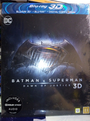Blu-ray 3D + BLU-RAY :  BATMAN V SUPERMAN 3D ( UUSI)