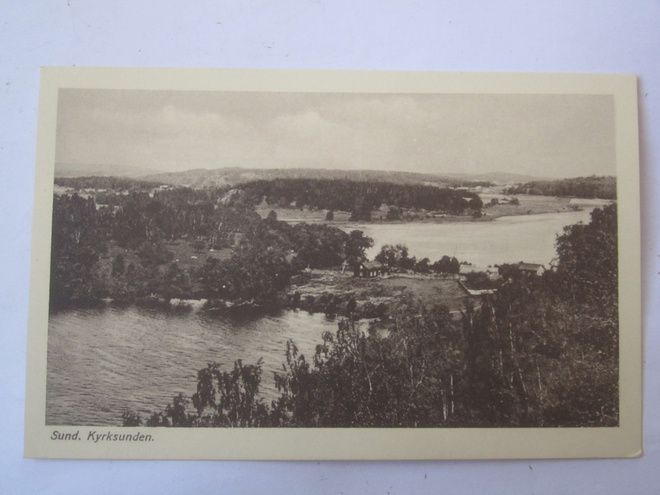 VANHA Postikortti Ahvenanmaa Sund 1920-luku