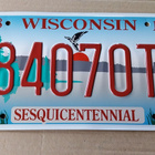 Wisconsin USA rekisterikilpi - pikkukuva 1