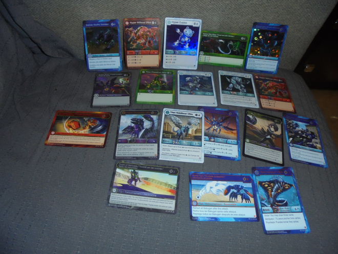 Keräilypelikortit Bakugan (kiilto) 19 kpl
