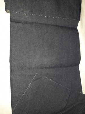 Musta denim 90x80cm