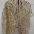 Uusi, iso, kashmirkuvioinen, 100% silkkihuivi 107cm x 107cm - pikkukuva 3