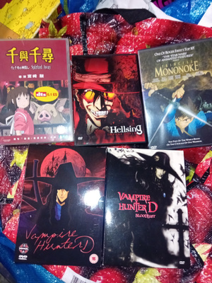 5 kpl anime DVD julkaisuja  ( SIS POSTIKULU )