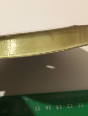 satiininauha KNORR 10 mm VAALEANKELTAINEN 10 metriä