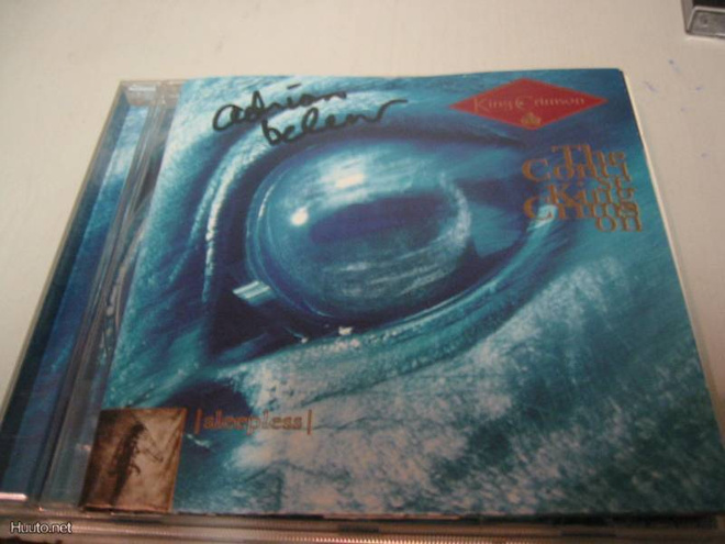 KING CRIMSON - SLEEPLESS CD BELEWIN NIMIKIRJOITUKSELLA
