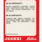 Purkkakuva Hellas ARISTOKATIT n:o 98 Purukumikuva - pikkukuva 2