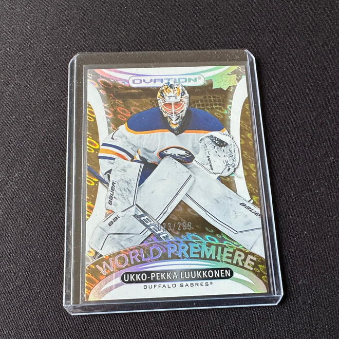 Upper Deck 21-22 World Premiere Ukko-Pekka Luukkonen /299