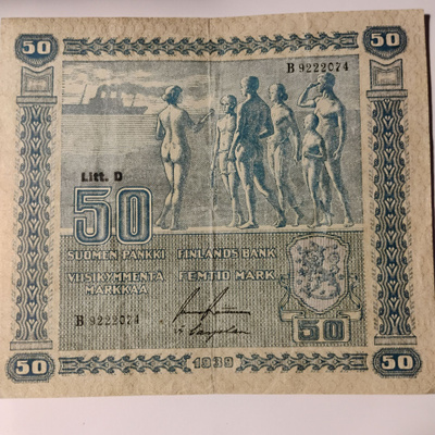 Suomi 50mk Litt.D1939