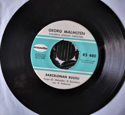 GEORG MALMSTEN 7”Barcelonan ruusu/Unelmien kaukomaa, Scandia