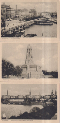 Hamburg, 3 erilaista postikorttia . p90
