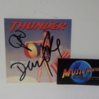 THUNDER - THE THRILL OF IT ALL PROMOKORTTI + 3 x NIMMARIT - pikkukuva 1