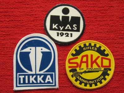 3 x kangasmerkit