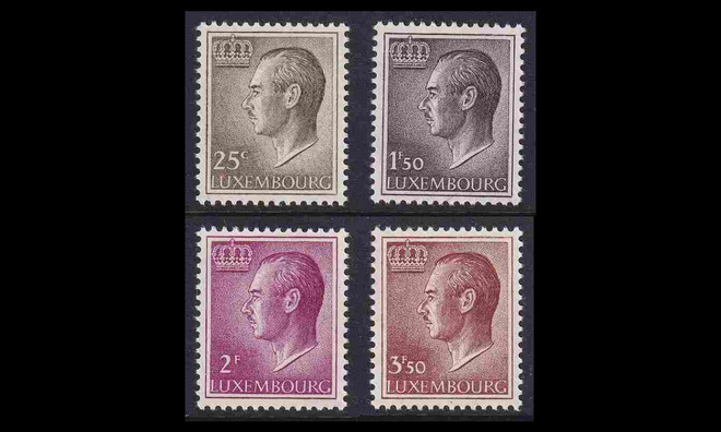 Luxemburg 725-8 ** Käyttösarja Jean (1966)