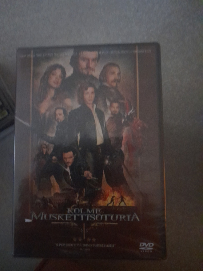 Kolme muskettisoturia dvd