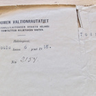 VANHA Todistus VR Valtion Rautatiet 1918 - pikkukuva 3