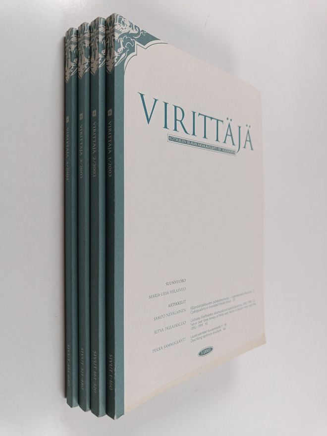 Virittäjä vuosikerta 2003 (nrot 1-4)