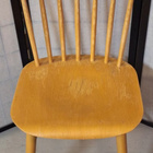 Luja vaalea pinnatuoli vintage Fanett-tyylinen - pikkukuva 1