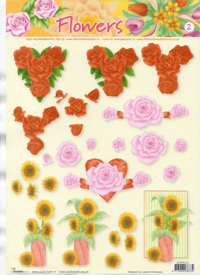 3D "°KAUNIIT RUUSUT & AURINGONKUKAT°" /Flowers