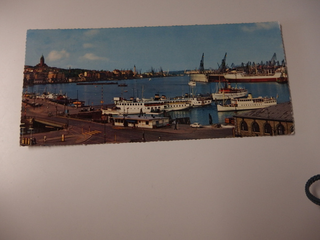 Postikortti v. 1962 , Göteborg satama. Kulkenut