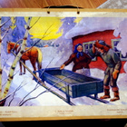 Koulutaulu Aukusti Salo-Rudolf Koivu 48cm *35 cm - pikkukuva 1