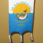 Vanha pöytäviiri VR Kalamiehet Joensuu 1952 kork. 46cm - pikkukuva 1