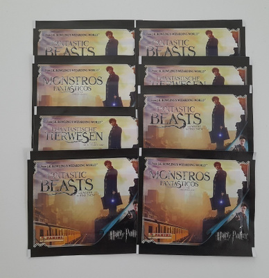Harry Potter, Fantastic Beasts - tarrapussit 8 kpl Panini