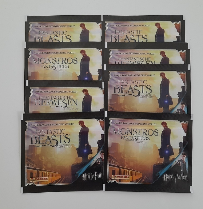 Harry Potter, Fantastic Beasts - tarrapussit 8 kpl Panini