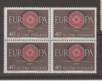1960 Eurooppa-merkki 40 mk  4-lö ** Lape 526