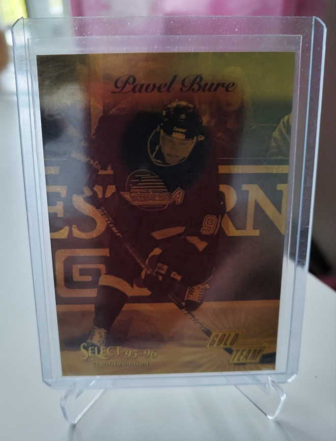 1995-96 Certified Edition Gold Team SAMPLE Pavel Bure #5