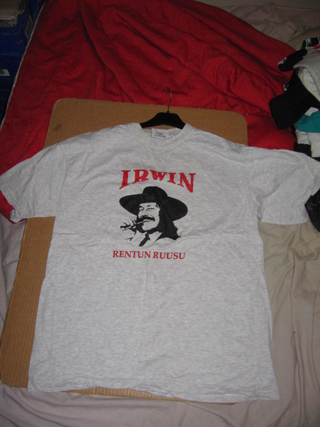 Irwin Goodman "Rentun Ruusu" paita . Uusi, koko XL, 90-luv.