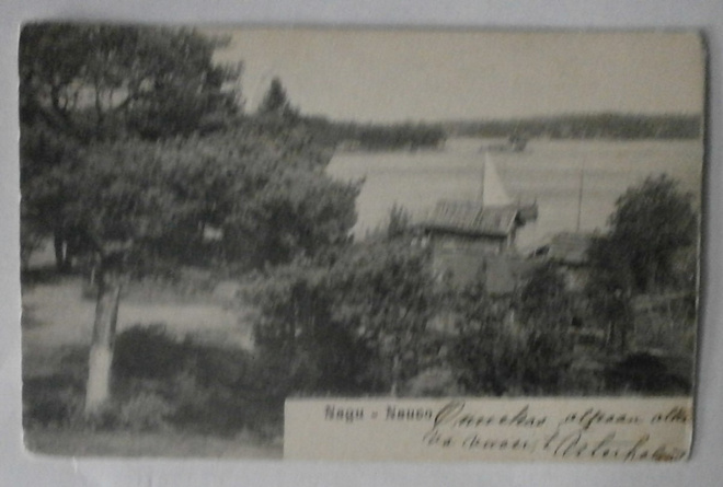 Nauvo, rantanäkymä merelle, vanha mv pk, p. 1905