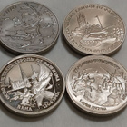 4kpl Venäläinen rahaa RUSSIA 3 ROUBLES - pikkukuva 1