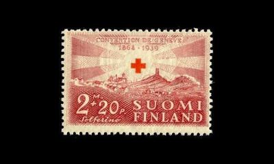 219 ** Punainen risti 2mk + 20p (1939)