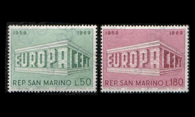 San Marino 925-6 ** Europa (1969)
