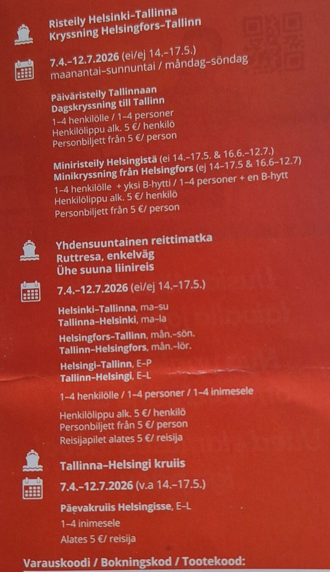 Viking Line Etukortti (voimassa 12.07.2026 asti)