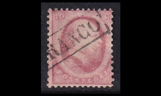 Alankomaat 5 o Willem III 10 C FRANCO (1864)