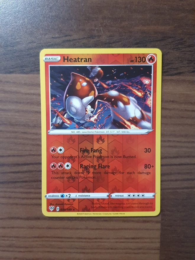 Pokemon Heatran 025/189 Reverse holo Rare