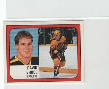 David Bruce Vancouver 88-89 Panini Sticker #137