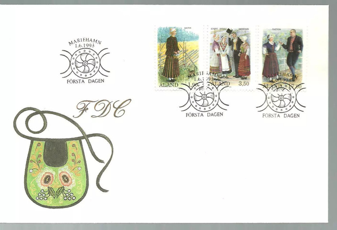 ÅLAND EPK FDC 4/1993: Kansallispuvut sarja