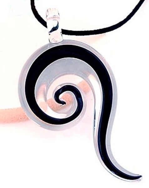 1355 .. Murano Kaunis Lampwork Taidelasi .. Kaulakoru