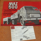 1968 MAZ 500 kuorma-auto esite - KUIN UUSI - suomalainen - pikkukuva 2