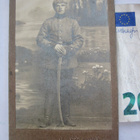 VANHA CDV Visiitti Valokuva Sotilas Miekka 1920-l Viipuri - pikkukuva 1